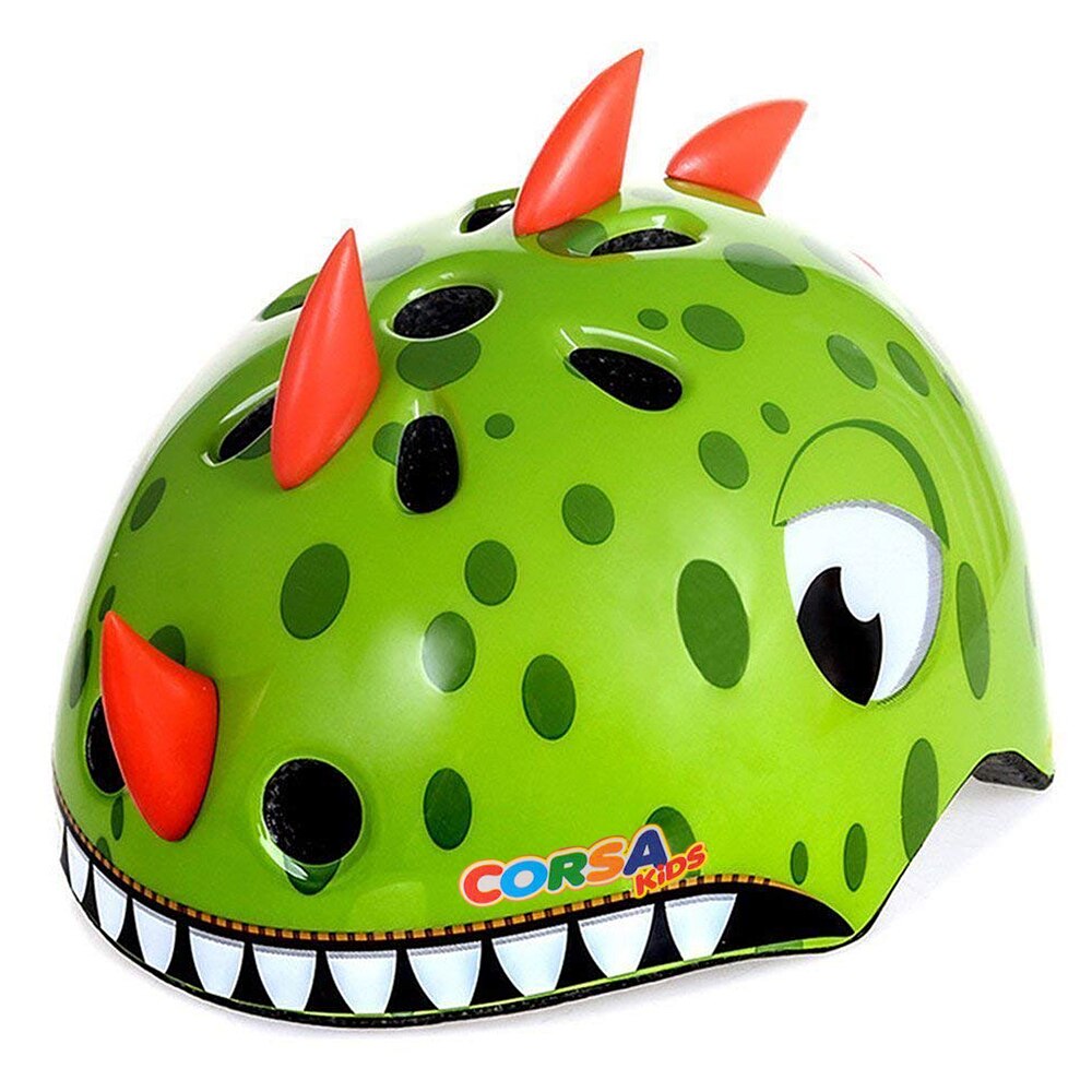 Cycling Helmet Kids Helmets Safety Helmet Lightweight Cute Pattern Breathable Vents Shock-absorbing Bike Cycling Equipment Sport: Green M