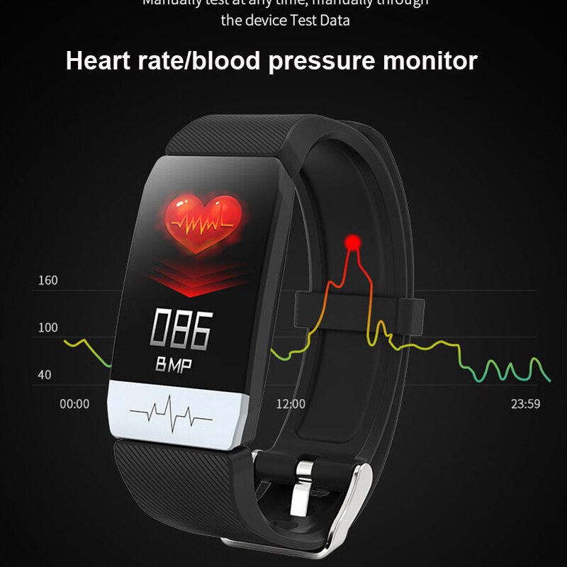 Fitness Tracker Smart Watch ECG PPG Smart Band Blood Pressure Waterproof Heart Rate Monitor Smart Bracelet Men Women Pedometer