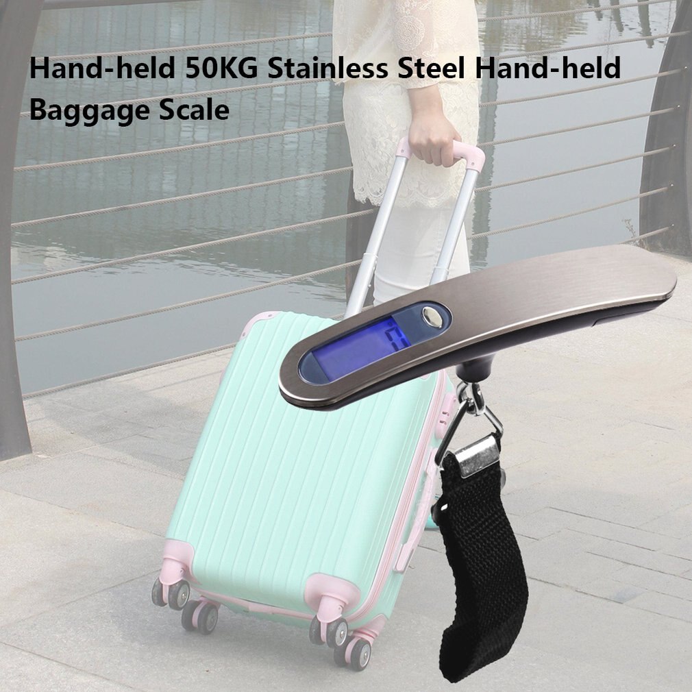 Portable 50 Kg Stainless Steel Hand Luggage Scale Grandado