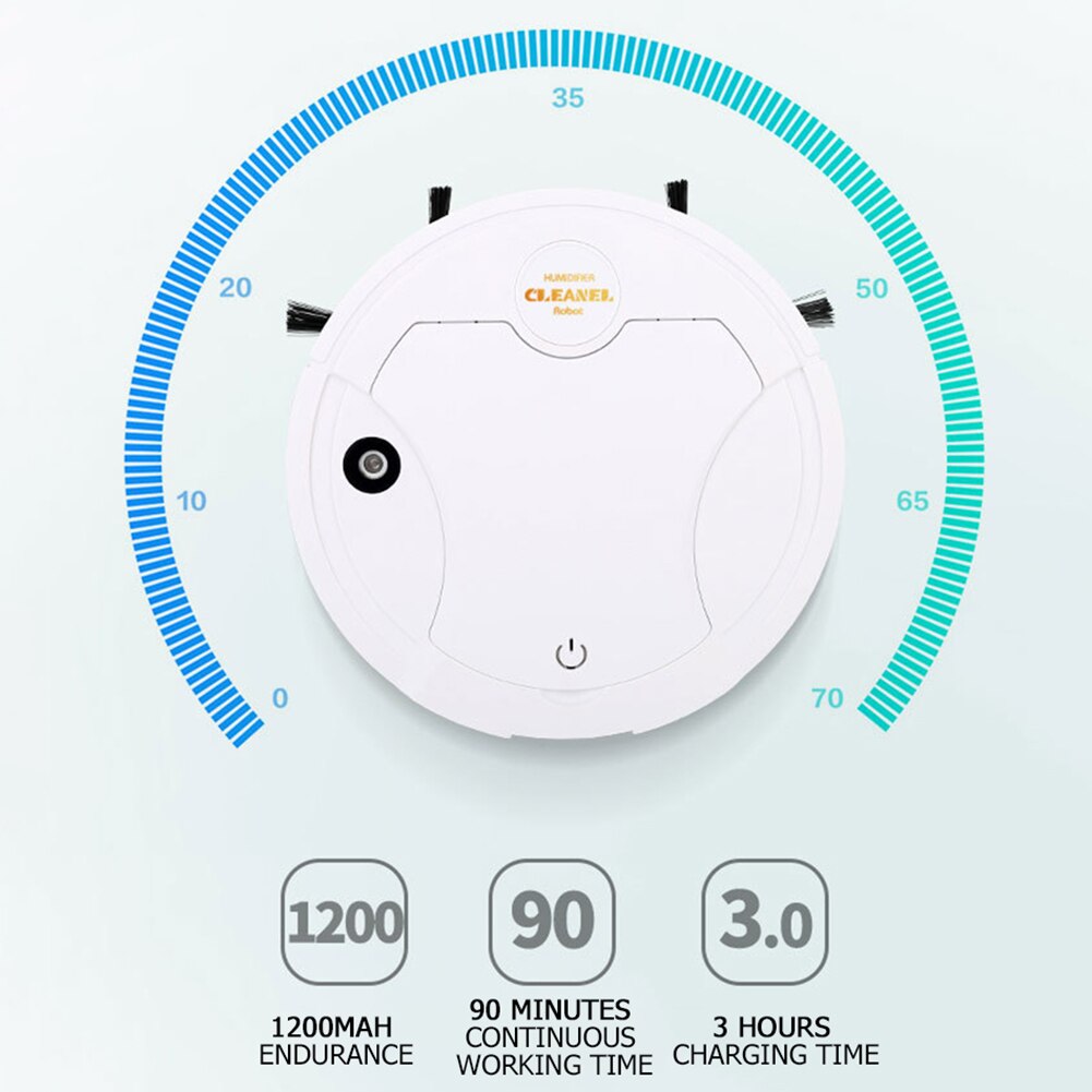 Low Noise Smart Sweeping Robot Automatic Floor Mopping Sweeper Vacuum Cleaner Suction Dust Hair Broom Cleaning Machine