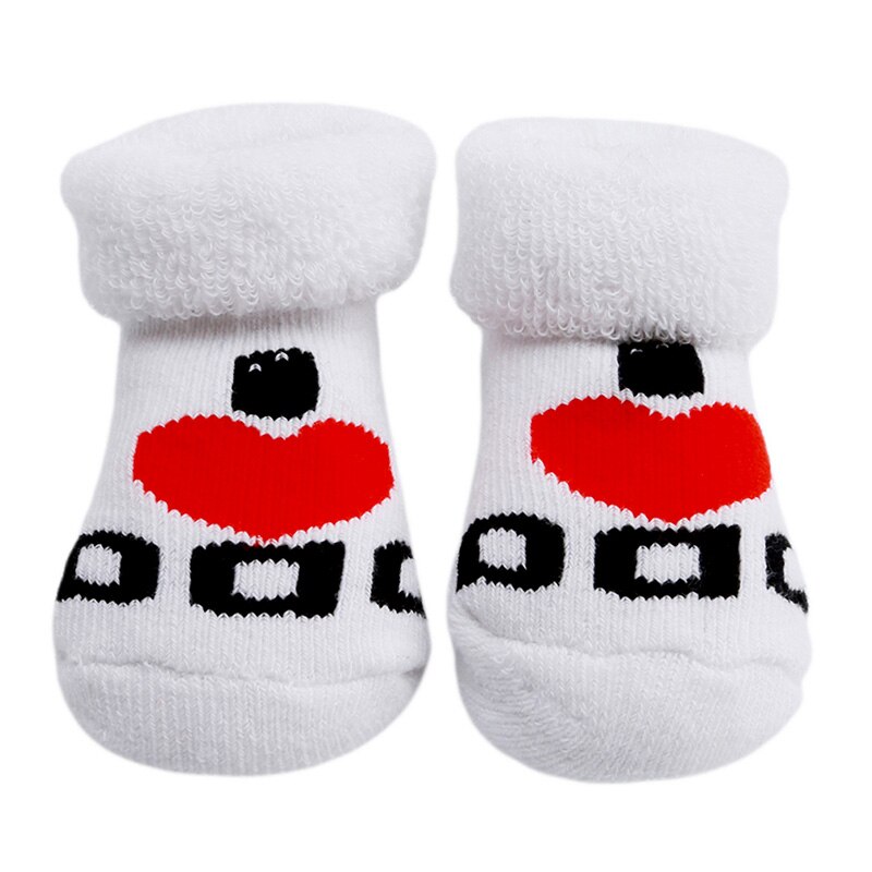 100% cotton Baby socks rubber slip-resistant floor socks love dad love mum cartoon kids socks: DAD plush