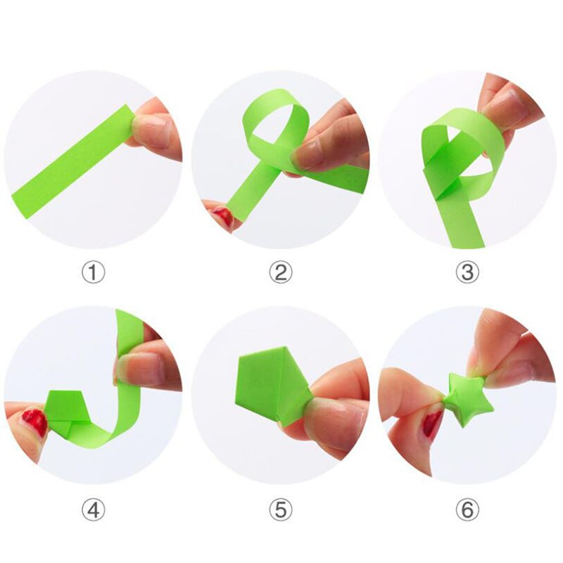 136 X Vouwen Papier Lucky Star Papier Strip Sky Universe Patroon Origami Ambachtelijke Handgemaakte Thuis Diy Kaarten Decoratie