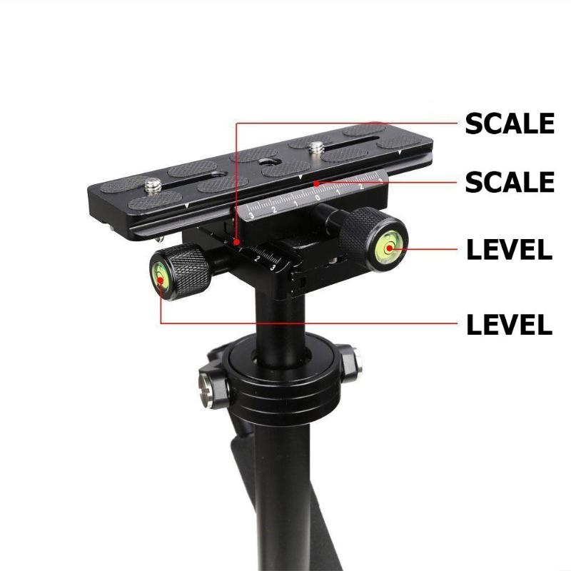 Alloyseed s40 estabilizador 40cm liga de alumínio fotografia vídeo handheld estabilizador para steadycam steadicam dslr câmera filmadora