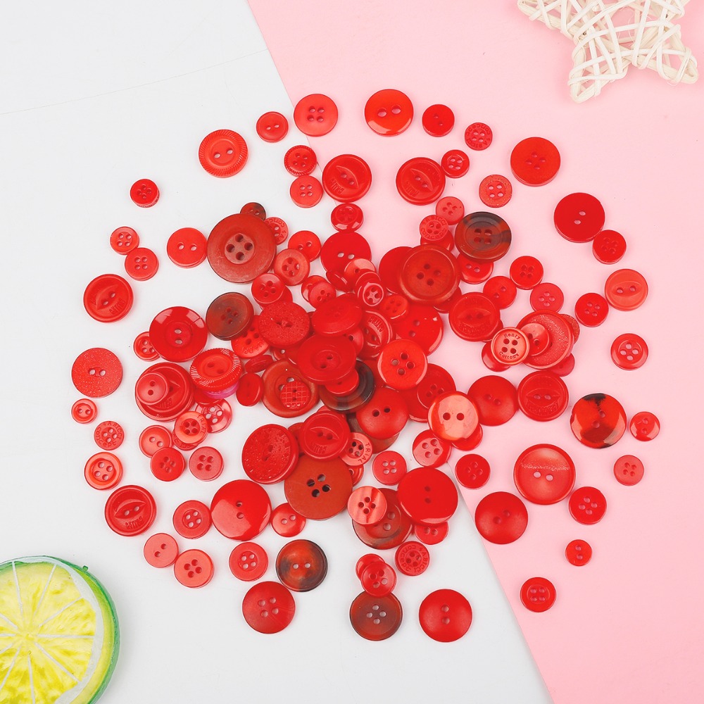 Mixed Color & Size Small Plastic Buttons Round Cartoon Button DIY Craft Scrapbooking Sewing Garment Accessories