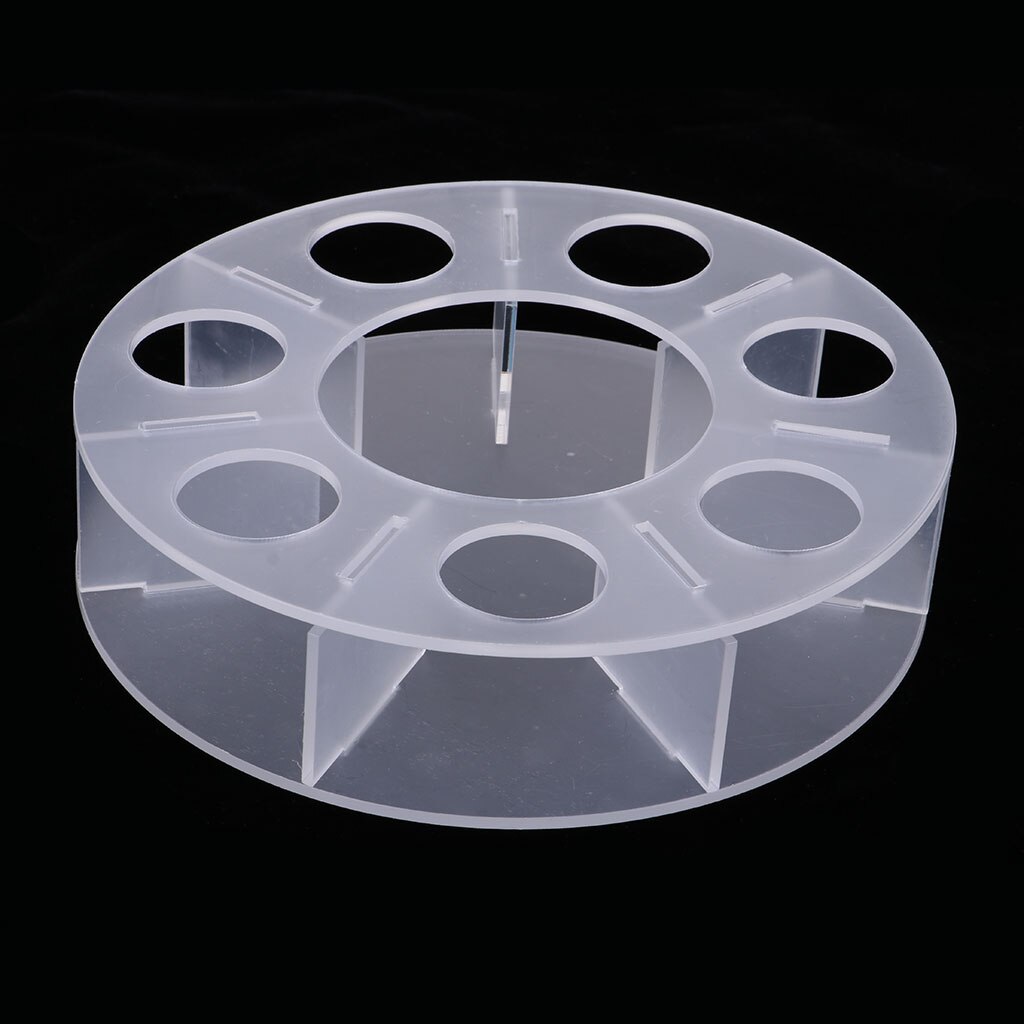 Acrylic Transparent Play Balls 7pcs Balls Clear Acrylic Display Stand Rack for displaying 7 Crystal Balls