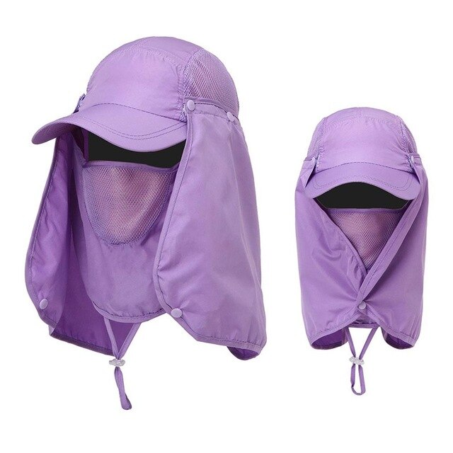 Duurzame koepel waterdichte stof kleding sport hoed baseball pet koelpet zonnekleppen zonnescherm hoed draagbaar: Purper