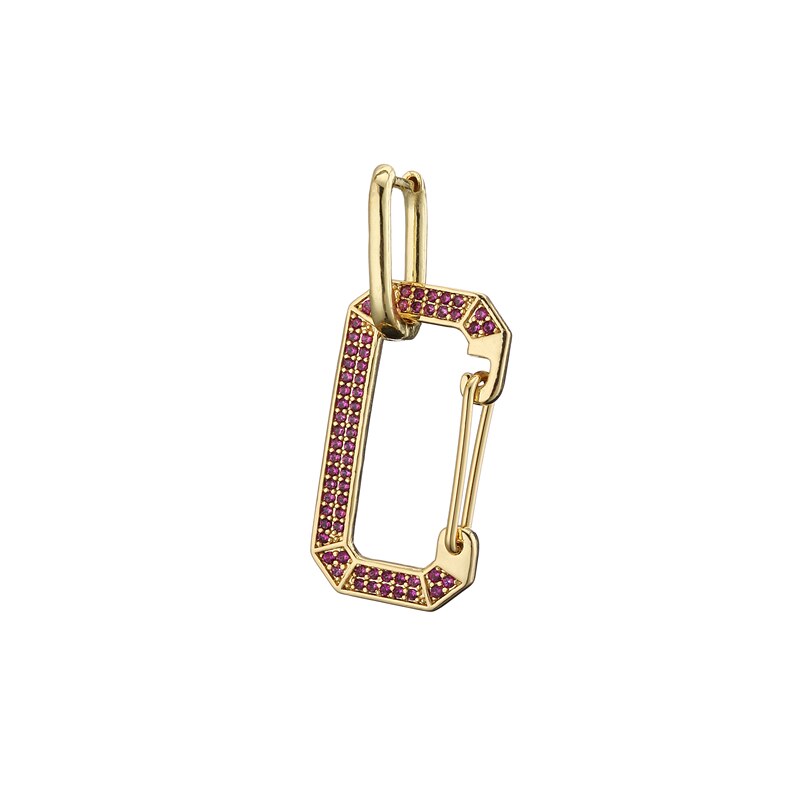 Hecheng, 1pc, colorido cz buraco gota brinco, atacado, para mulher, acessórios de jóias geométricas: 6