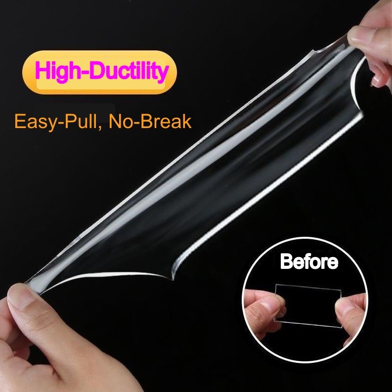 Nano Tape Super Strong Double-Sided Adhesive Tape Transparent Reusable Waterproof Tapes Heat Resistance Bathroom Home Decoration