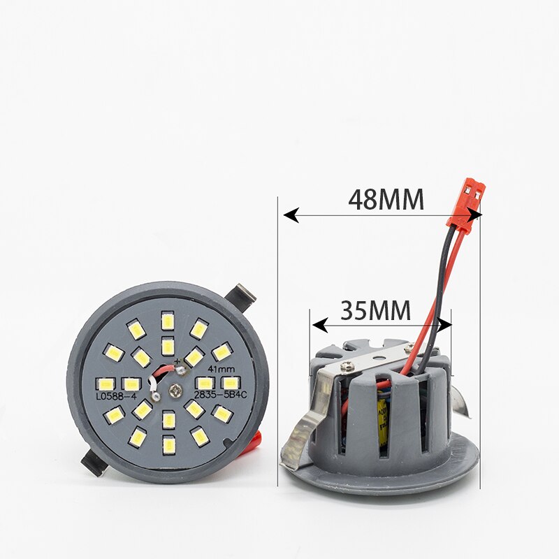 LED Crystal Chandeliers Transform Bulb Integrated Light Cup 3-color 5W Ceiling Recessed Retrofit Lamp 110V 220V Downlight: 4W 48mm / Warm white