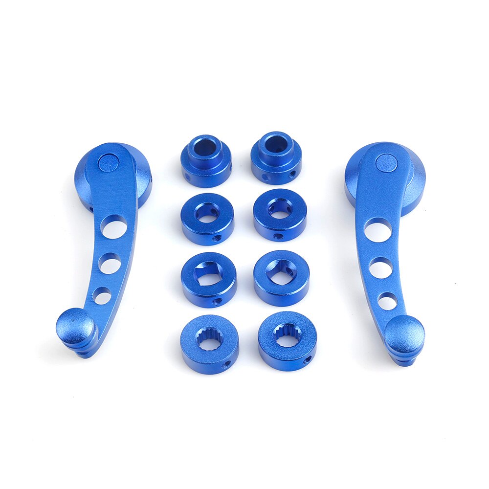 2 Stuks Aluminium Universal Car Window Handvat Winder Riser Vervanging Winder Crank Riser Kit Universal Fit