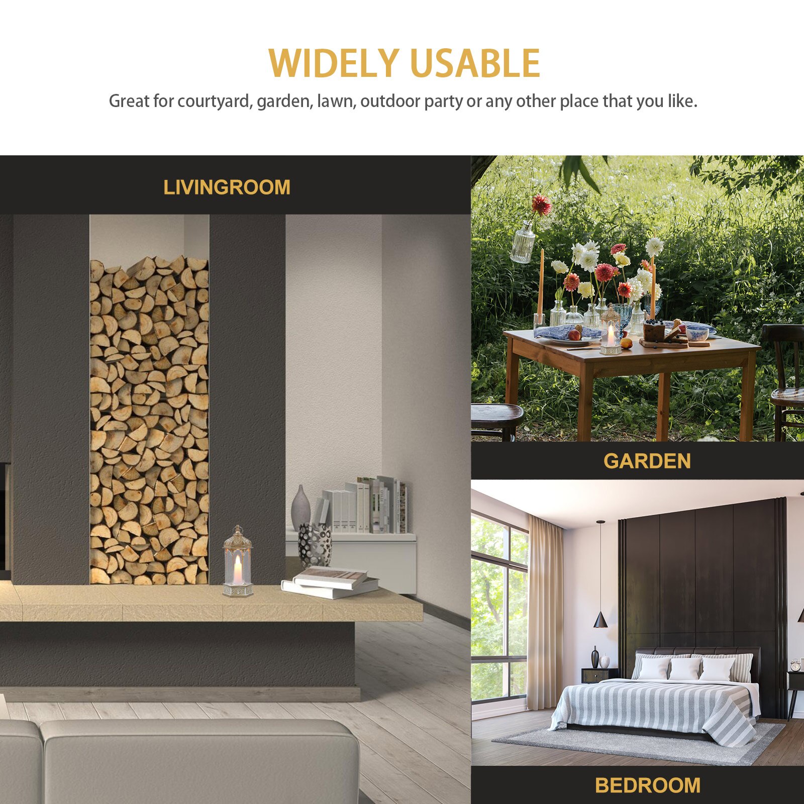 Ramadan Candle Lantern LED Night Lamp Ramadan Layout Night Lamp Desktop Light Decor