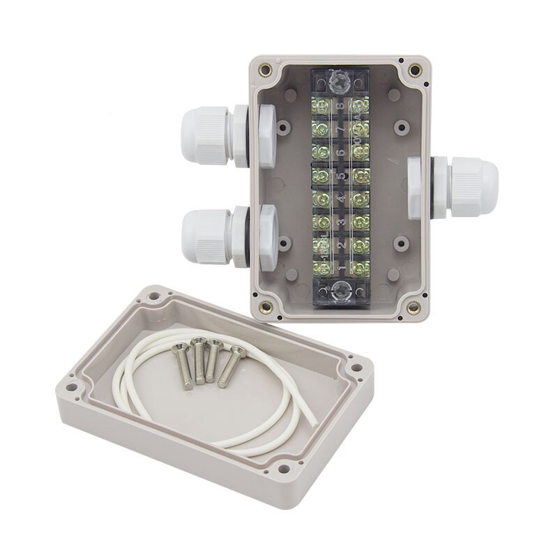 Waterproof Electrical Outdoor Junction Box with terminal TB-1508 100x68x50mm Sealed Switch Plastic Enclosure Case Electrical Box