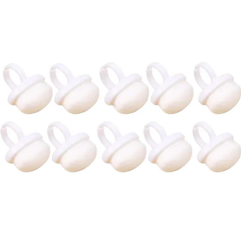 Rengjøringsbørste til neglestøv, myk plast, negleringbørste, rengjør neglekunst, fjerning av gelpoleringspulver, oval ringstøvbørste, manikyr: måke