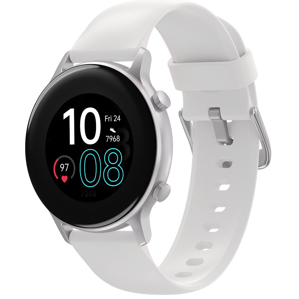 UMIDIGI Urun Smart Watch GPS Men Women 5ATM Waterproof For Android IOS Clock Heart Rate Sleep Monitoring Smartwatch: Icy White