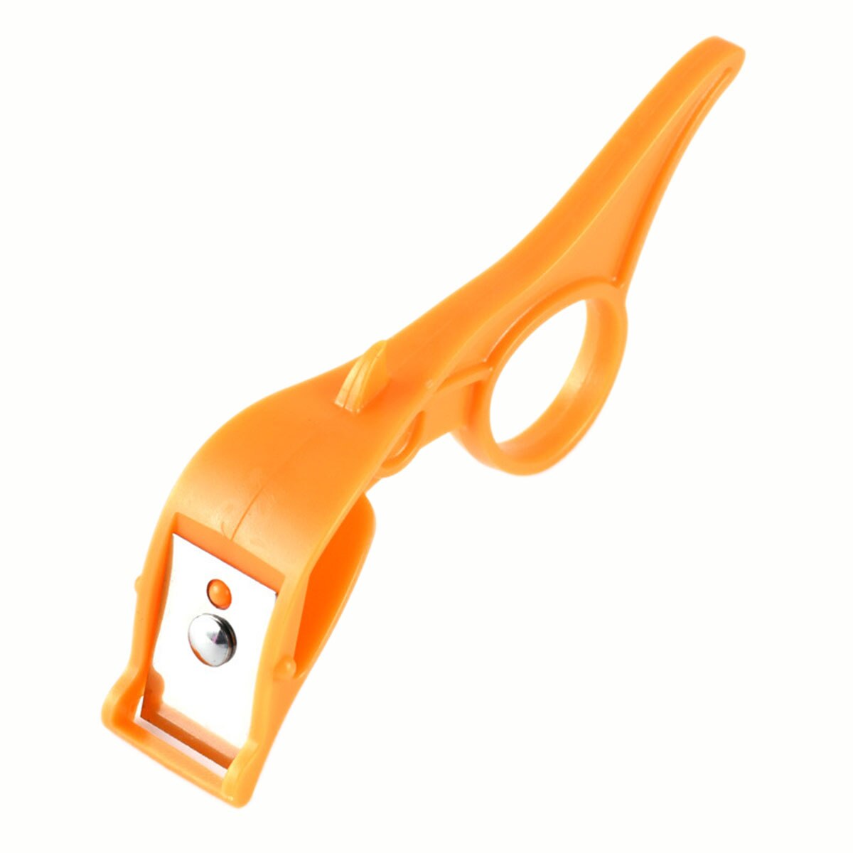 Monitoimirengas turvallinen kuorija hedelmänkuorija muovi appelsiinin kuorintakone omenan kuorintaveitsi товары для кухни: Oranssi