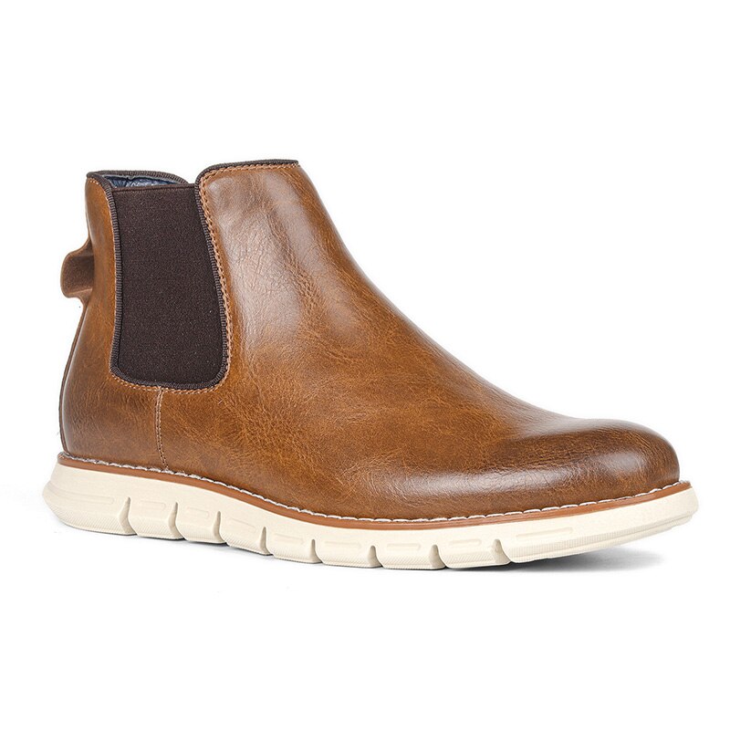 Merk heren laarzen herfst chelsea boots heren mode comfortabele vintage enkellaarsjes: 7