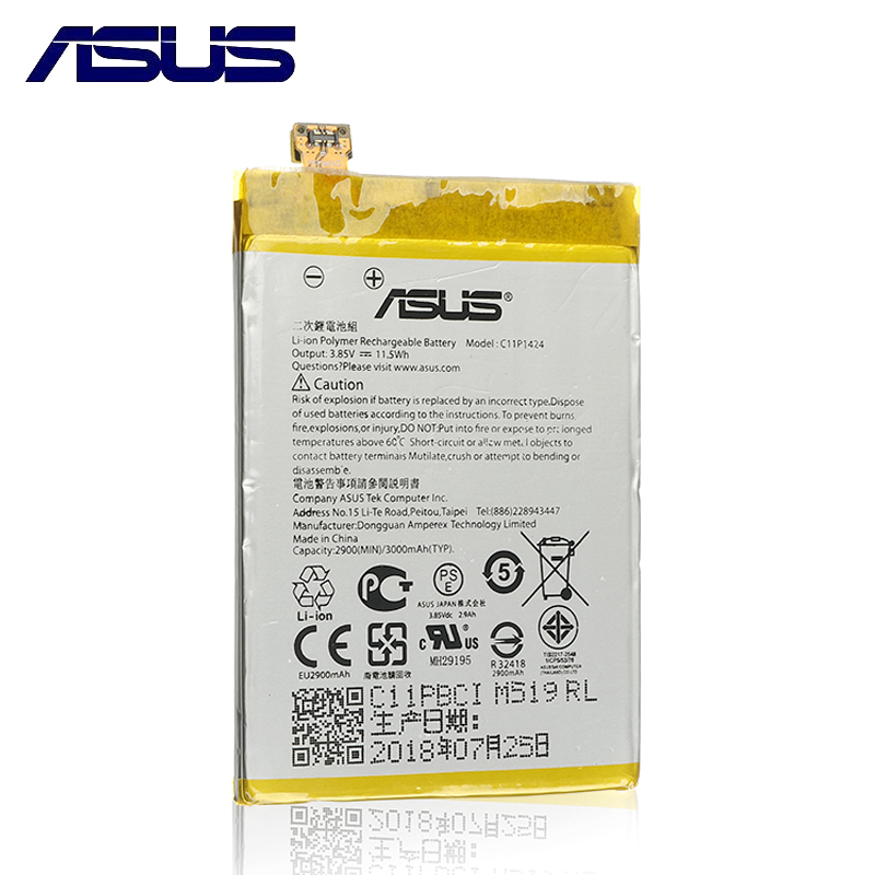 ASUS C11P1424 Original Battery For Asus ZenFone 2 Z008D ZE551ML ZE550ML Z00AD ZenFone2 5.5inch 3000mAh