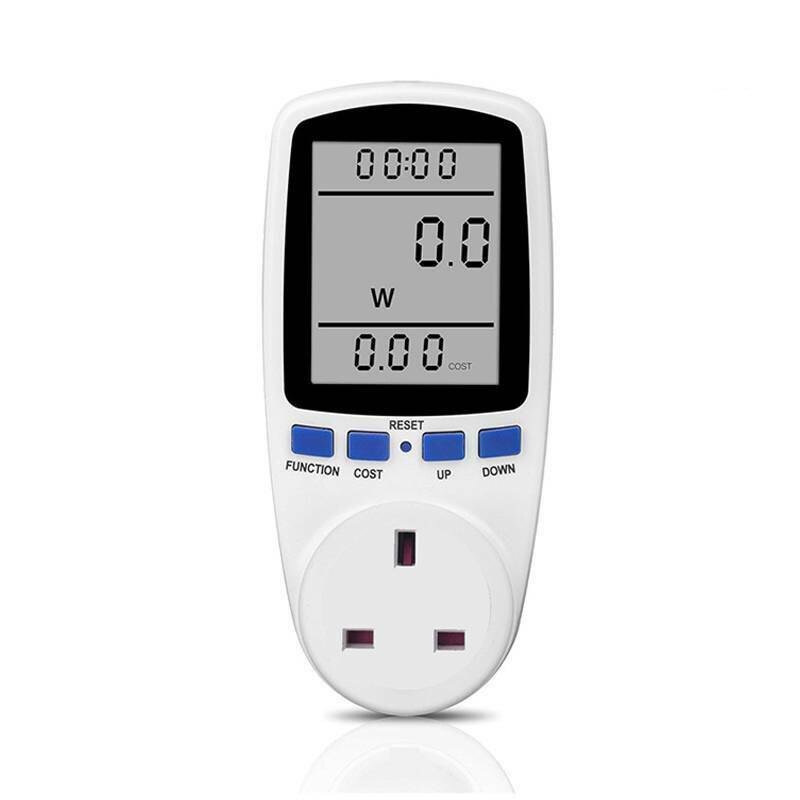 Digital Wattmeter LCD Energy Monitor Power Meter AC 230V Electric Test Energy Meter Measuring Outlet Power Analyzer