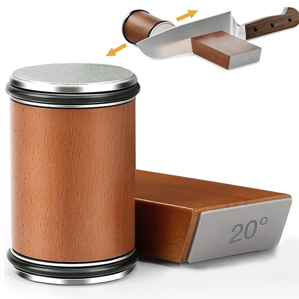 Messerschärfer-einstellen, rollendes Messerschärfer-einstellen zum Schärfen gerader Kanten, für Zuhause, Aluminiumlegierung, Diamant-Rolle, Schleifstein-Werkzeuge