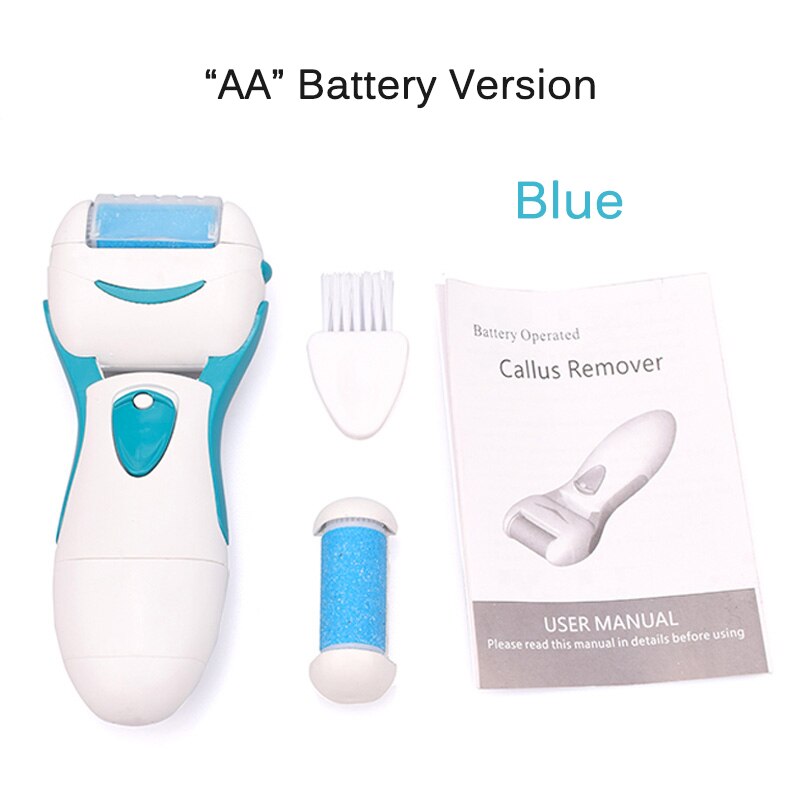 Top Sell Electric Pedicure Tools Foot Care Tool Pedicura Smooth Machine Callu Remover Foot File for Foot Heel Skin Hard Dry Dead: Battery Version Blue