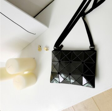 Geavanceerde Gevoel Tas Buitenlandse Stijl Vrouwen Tas Veelzijdige Messenger Bag Zomer Geometrische Ringer Kleine Tas Tij shoul: Black