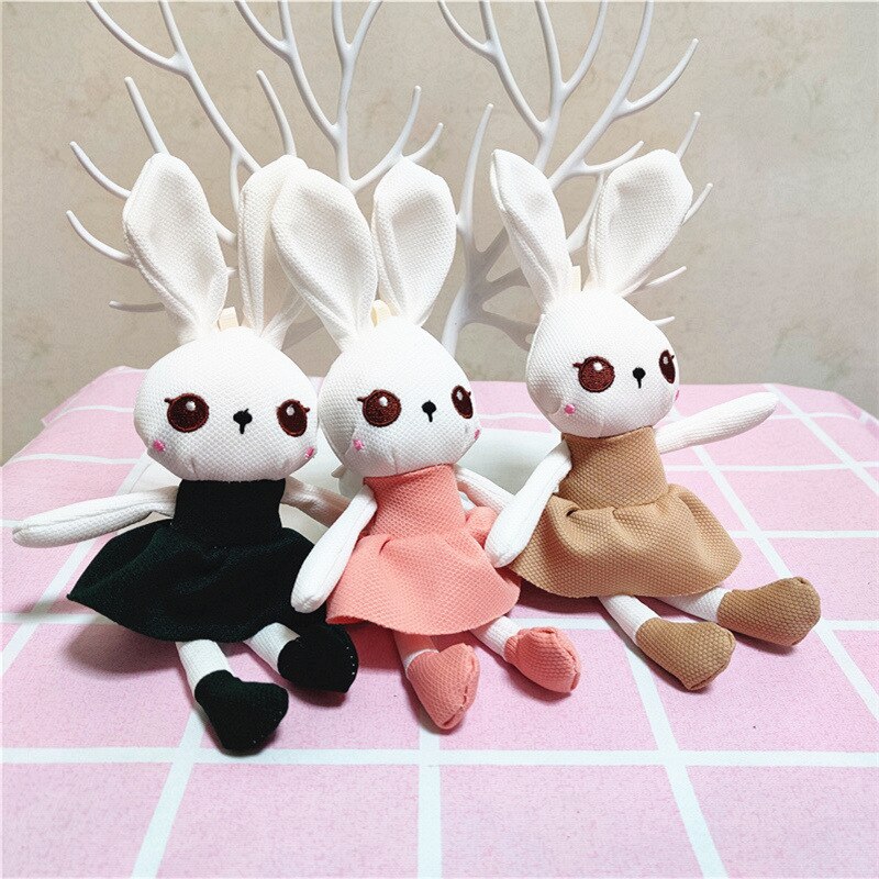 20 Stks/partij 20Cm Leuke Grote Ogen Leuke Konijn Gevulde Pop Knuffel Kleine Hanger Meisje Pop: Default Title