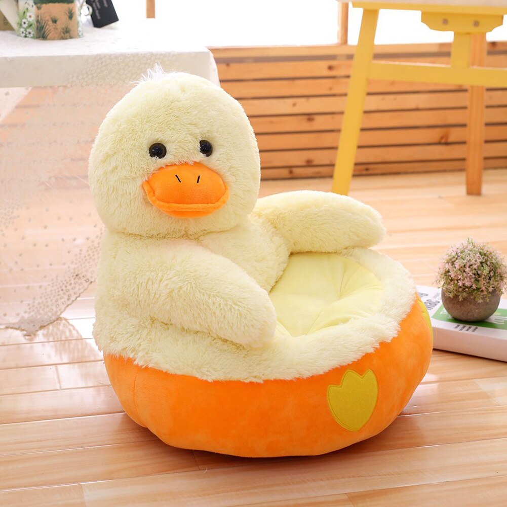 Baby Learning To Sit Sofa Cover Crystal Velvet Chair Seat Skin No Filling