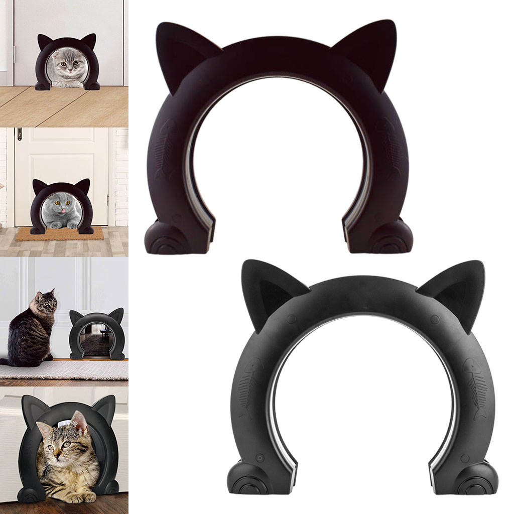 Porte en forme de chat mignon, porte d&#39;accès à grande ouverture pour chaton