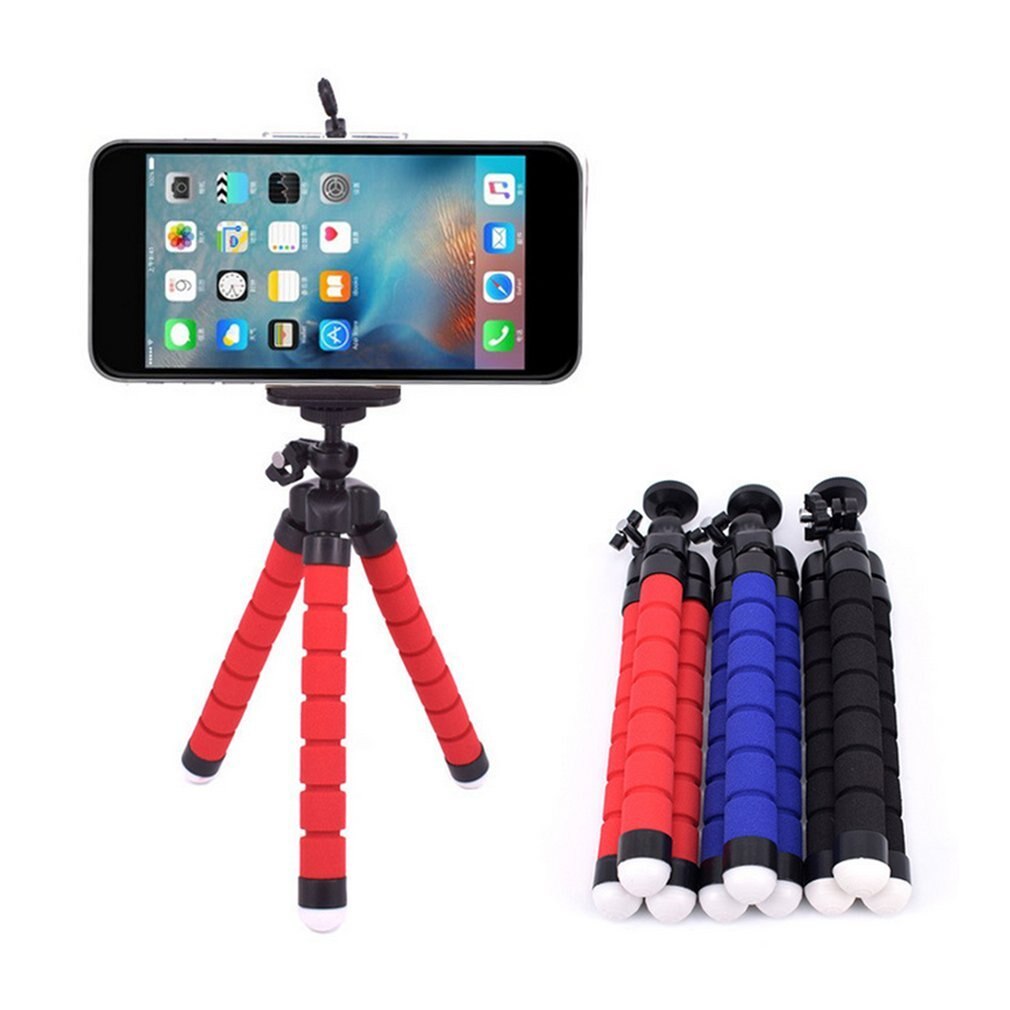 Draagbare Statief Mini Flexibele Spons Octopus Statief Buigbare Mobiele Telefoon Stand Camera Fotografie Statief Stand Base