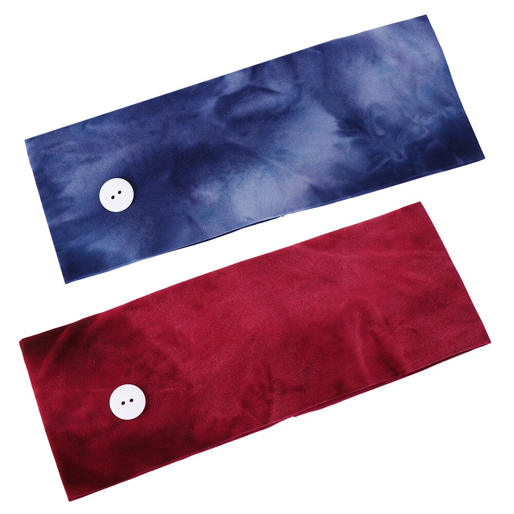 Vrouwen Geknoopt Hoofdband Kleurrijke Afdrukken Brede Stretch Tulband Koreaanse Tie Dye Sjaal Accessoires Mode Haarband Voor Meisje: E