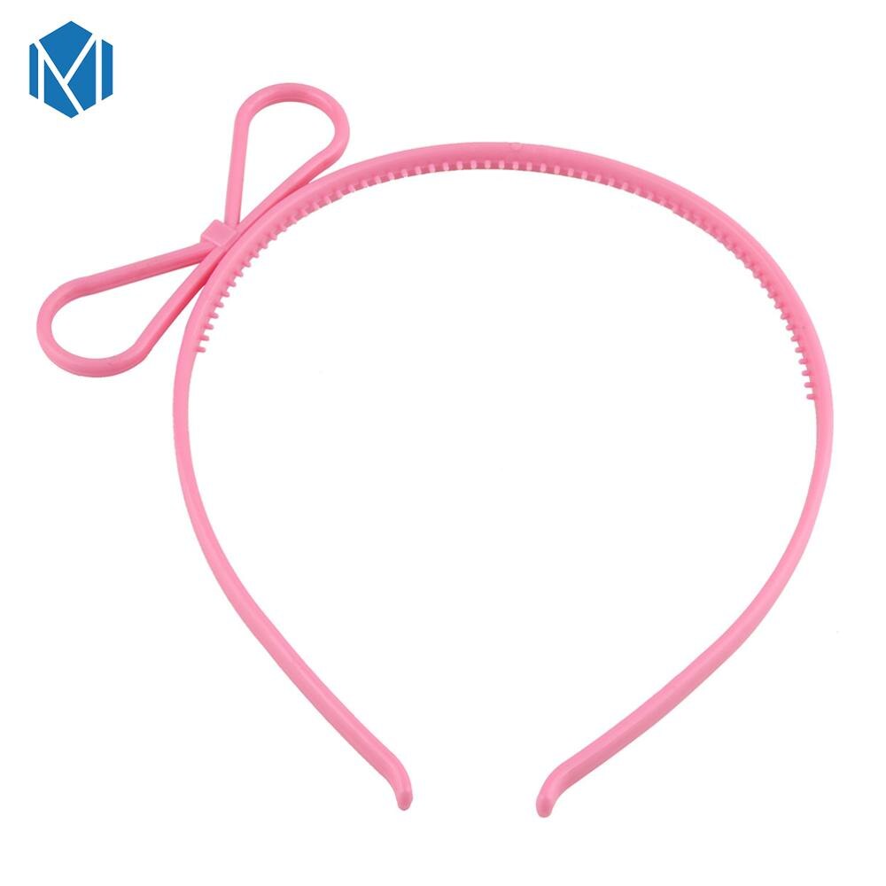 M mism 1 st tjejer katt öron pannband krondiadem prinsessa med plast djur hår band fjäril rosett tillbehör huvudbonad tjej