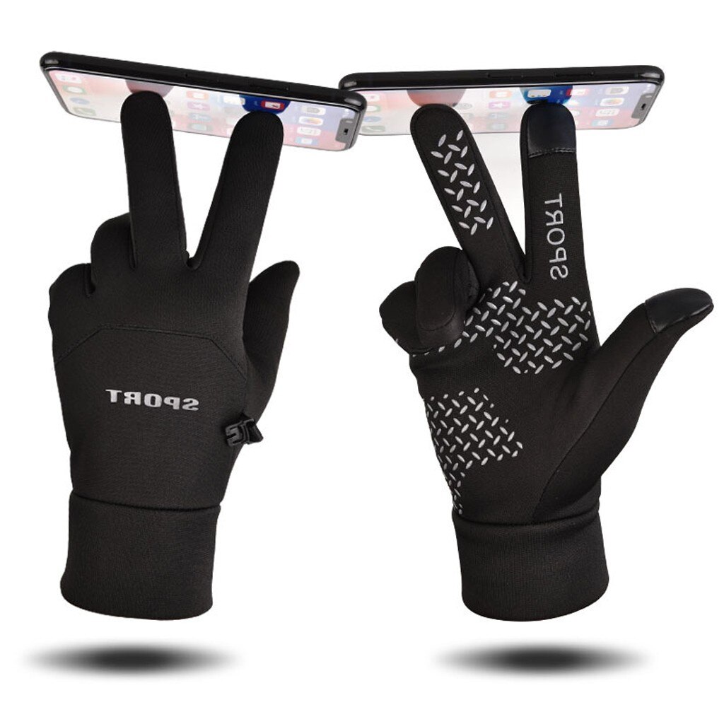 Waterdichte Handschoenen Winter Warm Mannen Ski Handschoenen Snowboard Handschoenen Motorfiets Mountain Riding Touch Screen Sneeuw Windstopper # YL5