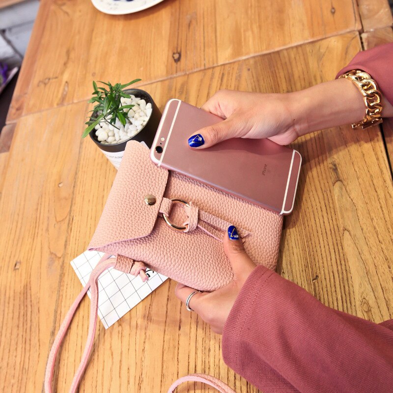 Bolsas crossbody saco feminino coreano 2020 novo produto lychee padrão envelope saco de ombro diagonal saco do telefone móvel mini
