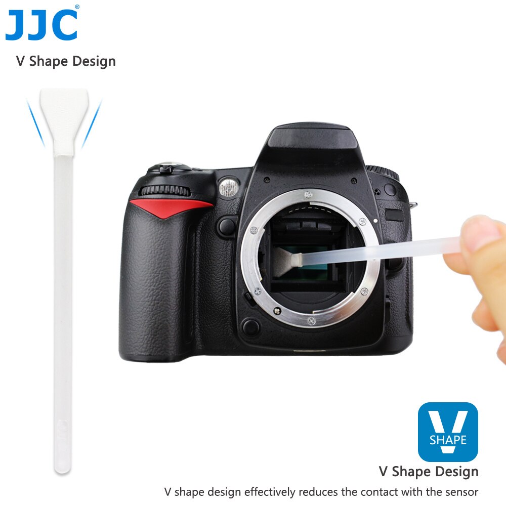 Jjc 16Mm Breedte APS-C Frame Sensor Camera Cleaner Ccd Cmos Schoon Tool V Shape Wisser Kit Voor Canon/Nikon/Sony/Olympus