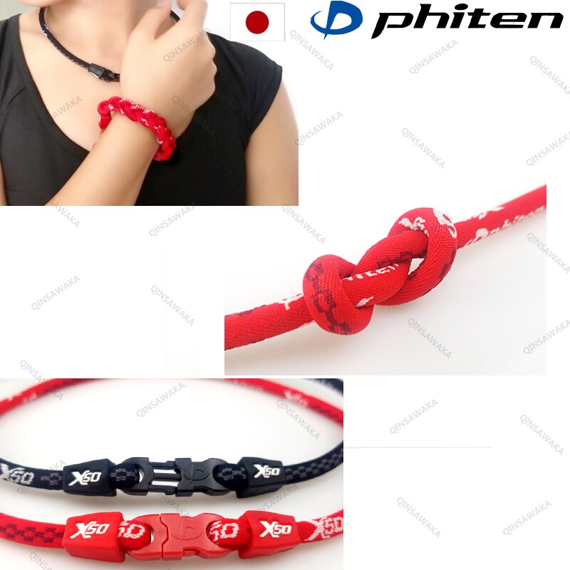 MADE IN JAPAN Phiten Titanium X50Necklaces aqua-titanium reduce fatique alleviate muscle strain tension athletes