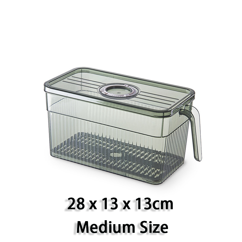 Kitchen Food Storage Box Large Food Container Fridge Storage Box Fridge Container Fruits Container Vegetable Storage Container: 1Pcs Medium Size
