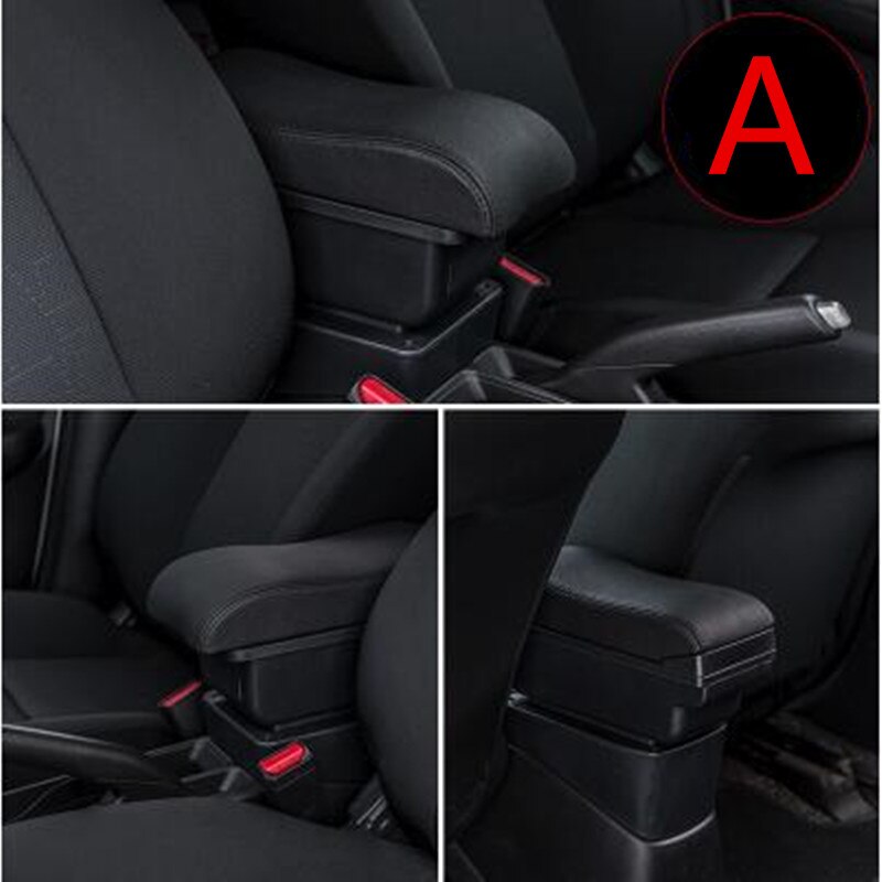 Arm Rest Voor Skoda Fabia 2 Center Middenconsole Opbergdoos Armsteun: A black black line