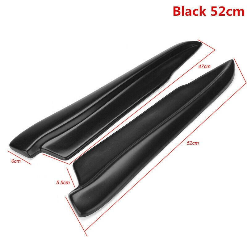 Para falda lateral de coche parachoques trasero labio Splitter Winglet Delantales para-BMW Serie 3 E90 E91 E92