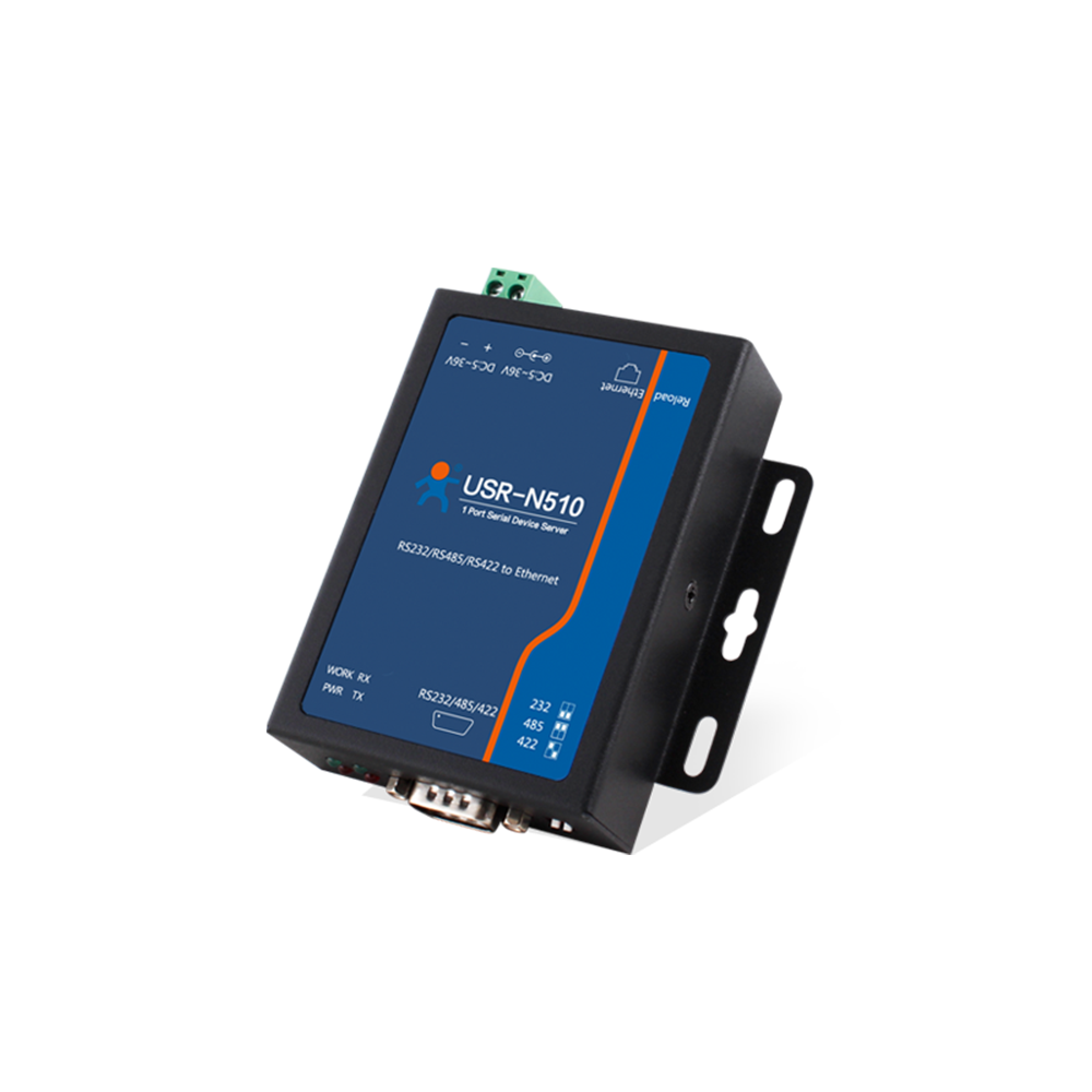 USR-N510-H7 MQTT Gateway 1 Port Serial RS485 /RS232 /RS422 to Ethernet Converter Modbus RTU