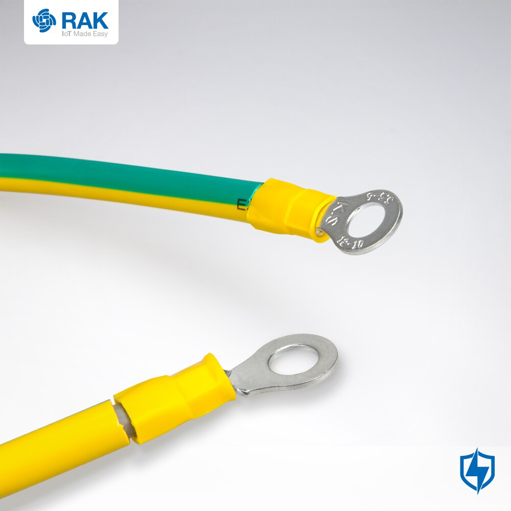 Pararrayos de 1 metro para cable de conexión a tierra de 10 AWG.