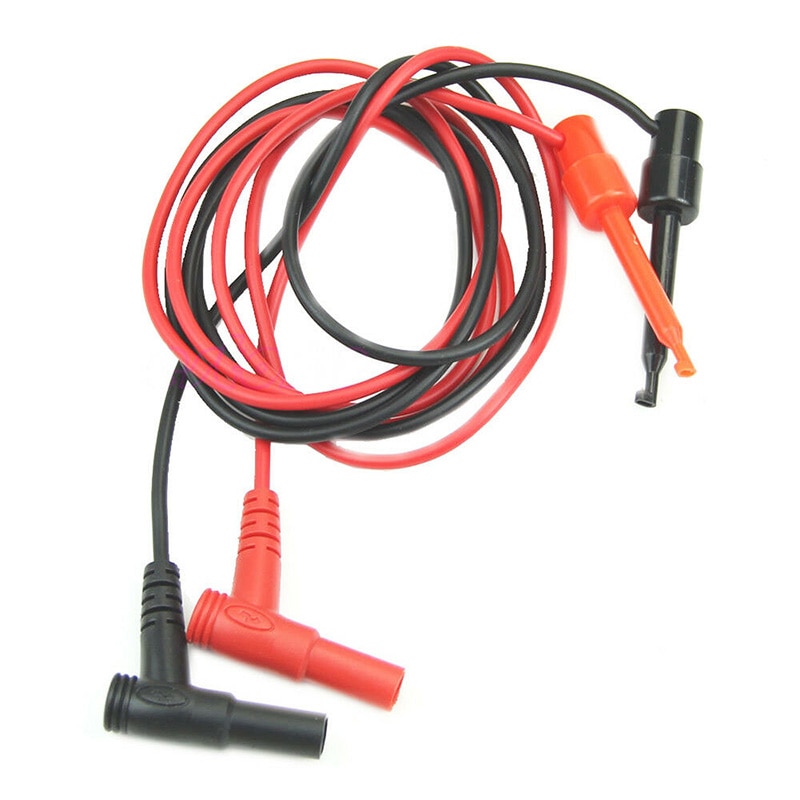 1 paar 4mm banana plug test haak clip draad kabel vergulde multimeter 1M AU haak klem test draad kabel apparaat connector