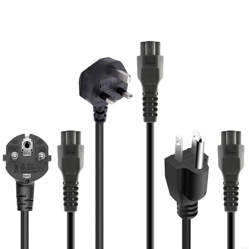 K32c bärbar dator strömkabel sladd 3 -polig kontakt pvc-isolerad kabel för bärbar dator laddningsadapter 1.2m 4ft