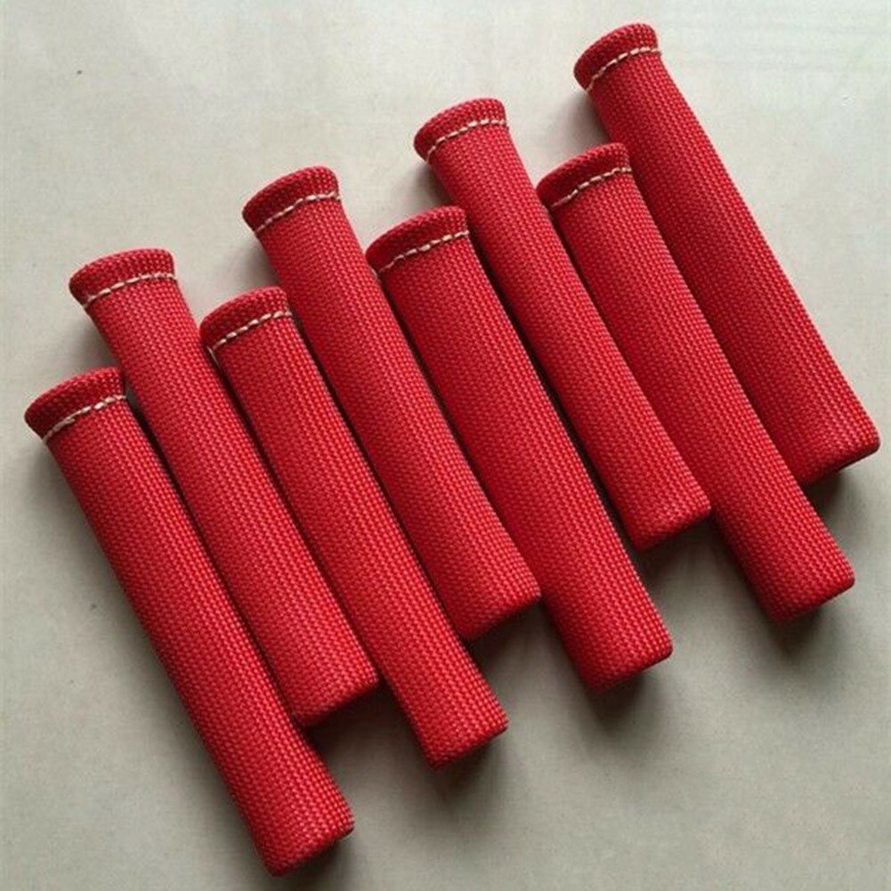 8 stuks rode auto bougie kabelboom beschermhoes kabel turbo verwarming schilden beschermer vonken gloeibougies