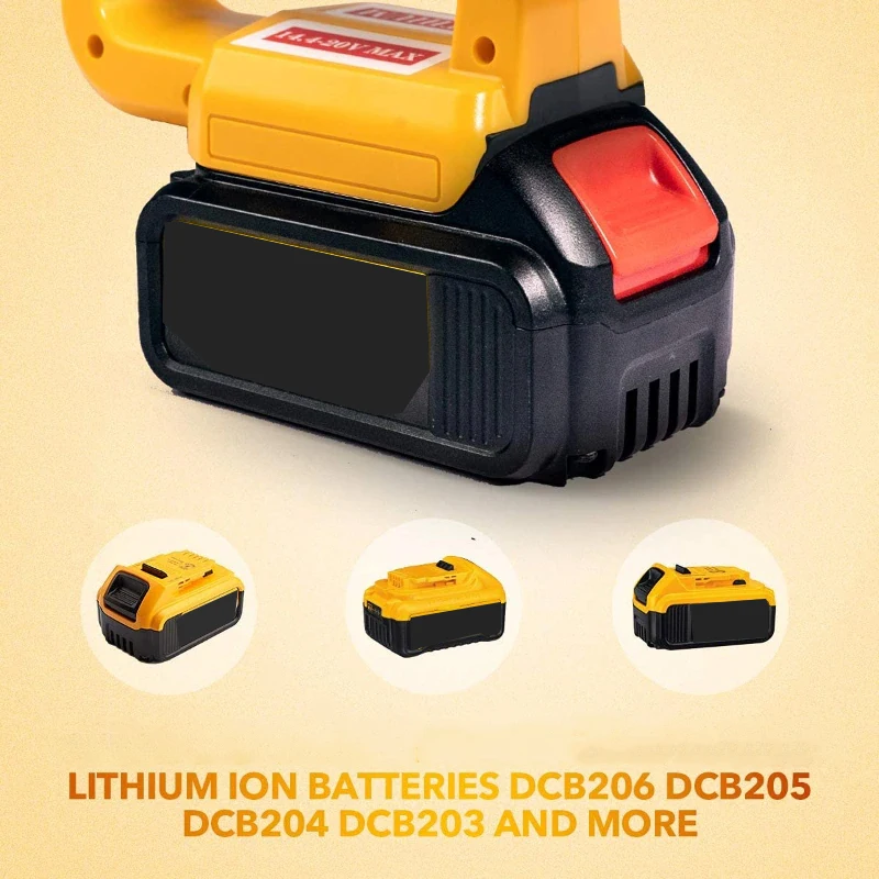 3W/12W 18V Led Lamp Zaklamp Voor Dewalt DCB140 DCB200 (Geen Batterij, geen Lader) Lithium Batterij Usb Outdoor Gereedschappen Werken Licht