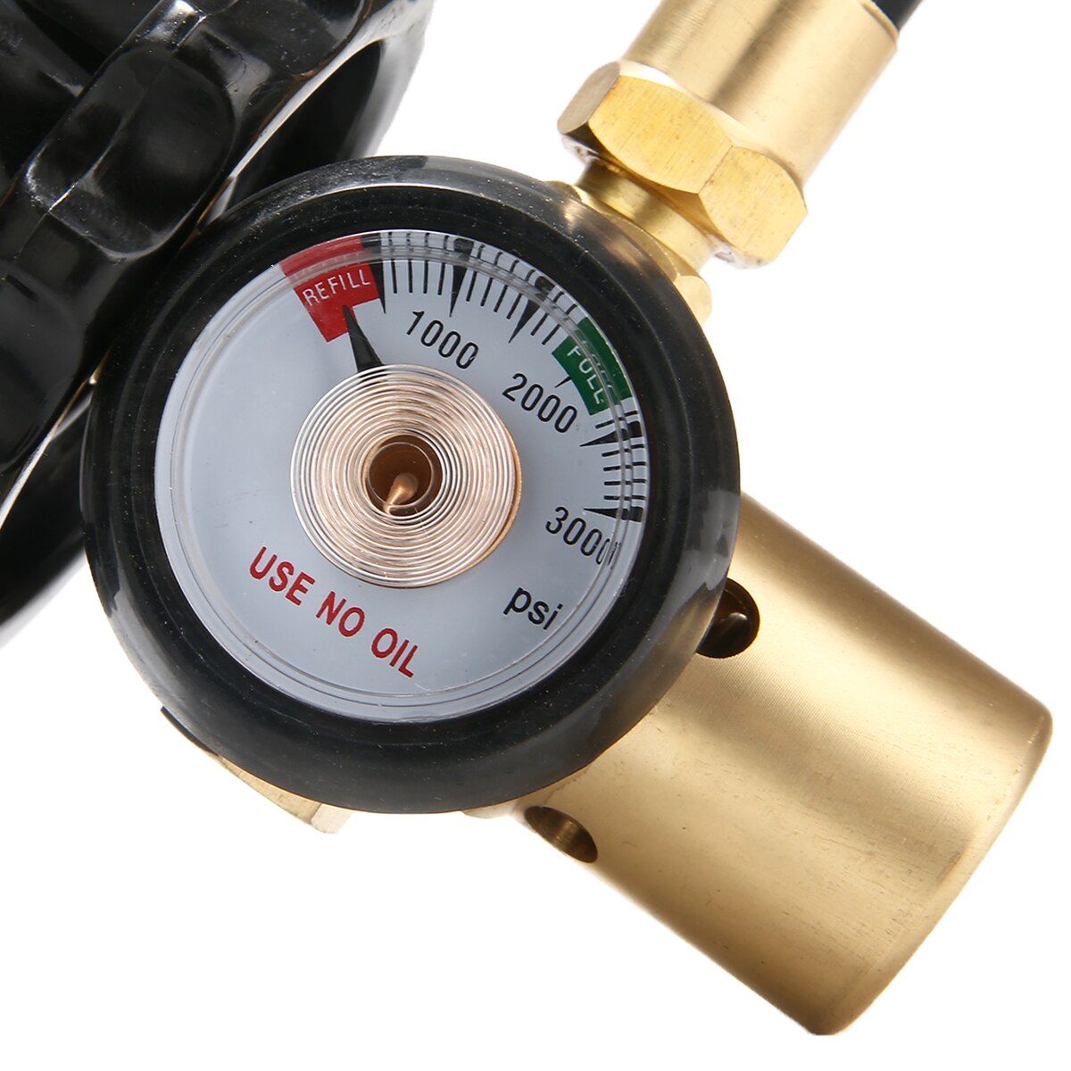 Helium Latex Balloon Inflator Air Flow Regulator with Valve Gauge for G5/8 Tank Valves 3000PSI