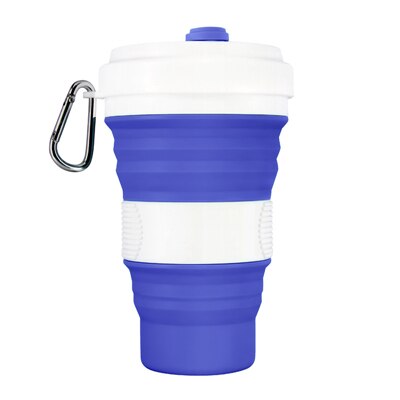 550ml Folding Silicone 10 kleur Draagbare Siliconen Telescopische Drinken Inklapbare koffie cup vouwen silica cup met Deksels Reizen: Style 9