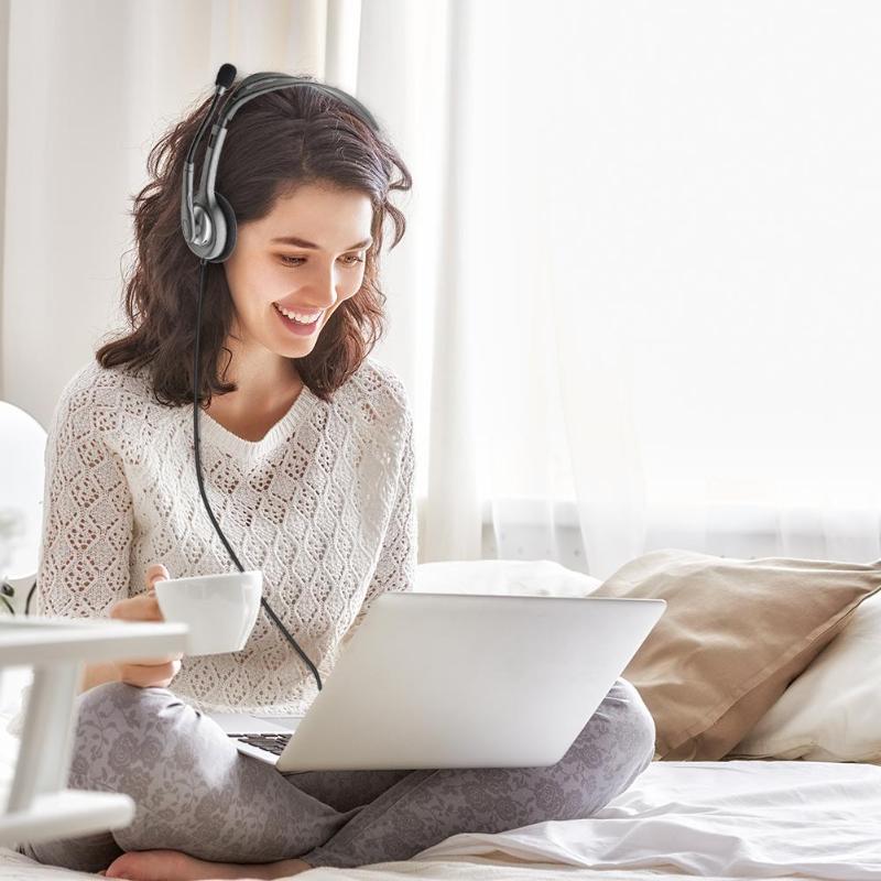 Auriculares estéreo Logitech H110/H111 con micrófono, auriculares con cable de 3,5mm, auriculares con sonido estéreo para música, juegos y llamadas en stock