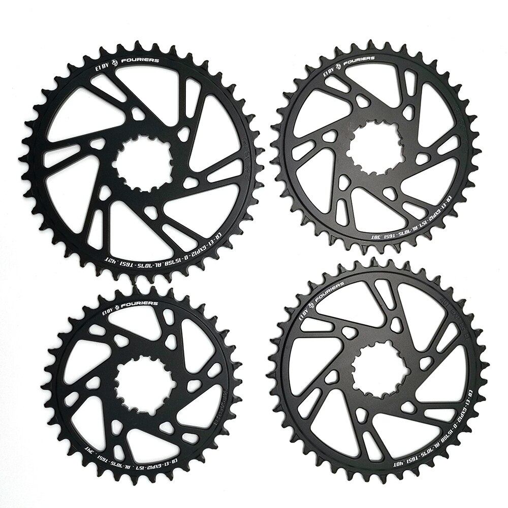 Fouriers mtb fiets enkel kettingblad 0mm offset direct mount boost 157mm voor gxp 12 speed smal breed tanden fiets kettingblad