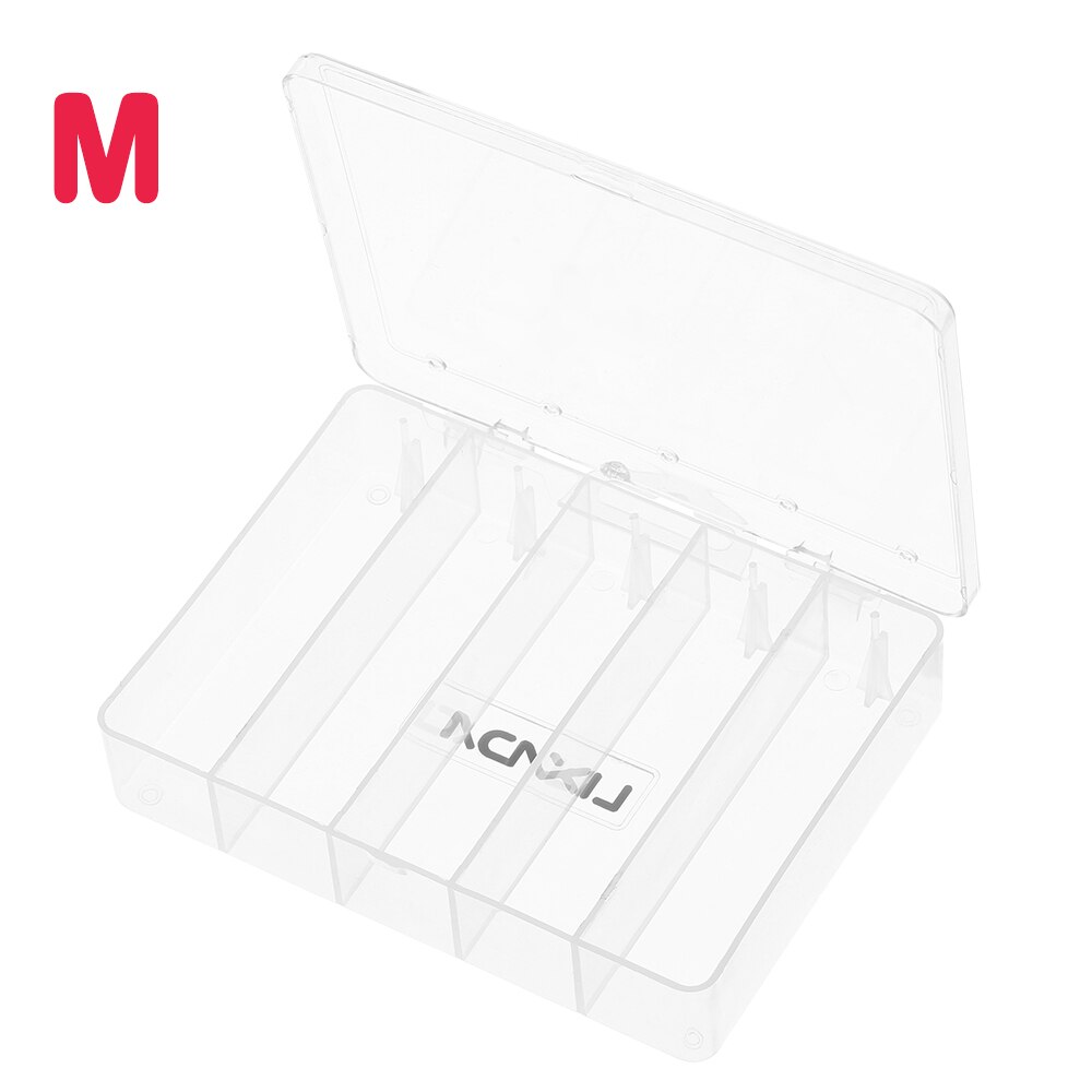 14 Compartments Fishing Tackle Box Bait Lure Hooks Storage Case Fishing Tool Tackle Sorting Box for Pesca: Size M