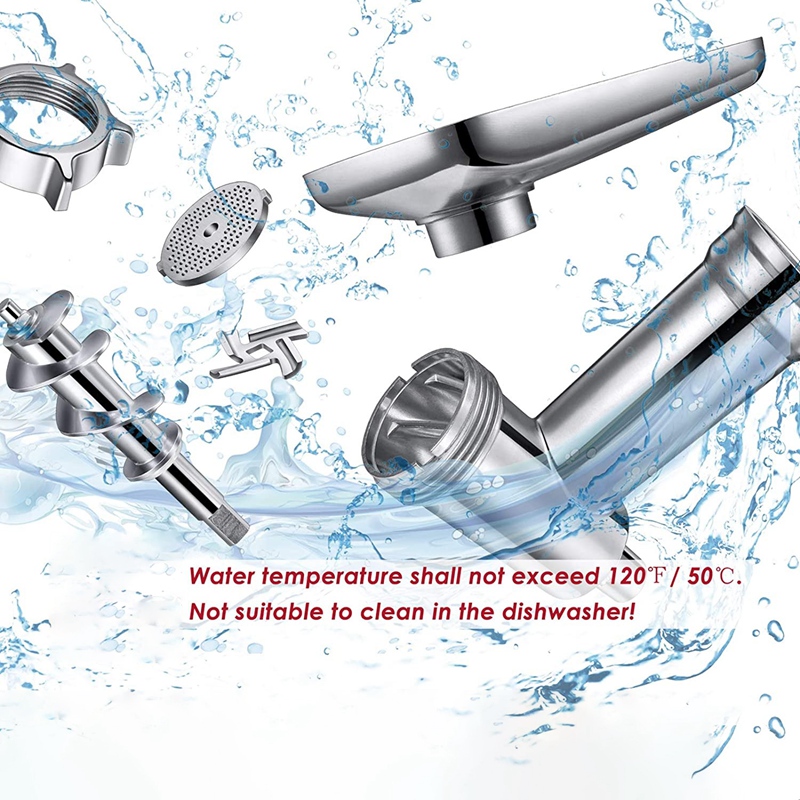 Promotion! Metal Food Grinder Attachment For Kitchenaid Stand Mixers, Meat Grinder Sausage Stuffer Attachment Set